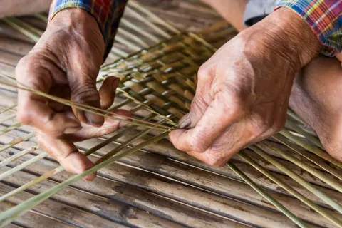 تصویر 3 از قیمت خرید زیرانداز نمدی حصیری نماز + فروش ویژه